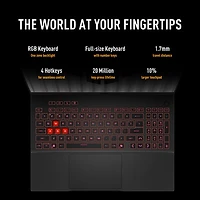 Portable de jeu de 16 po TUF Gaming A16 d'ASUS - Gris Jaeger (Ryzen 7 260 d'AMD/RAM 16 Go/SSD 512 Go/GeForce RTX 5050/Windows 11)