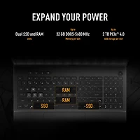 Portable de jeu de 16 po TUF Gaming A16 d'ASUS - Gris Jaeger (Ryzen 7 260 d'AMD/RAM 16 Go/SSD 512 Go/GeForce RTX 5050/Windows 11)