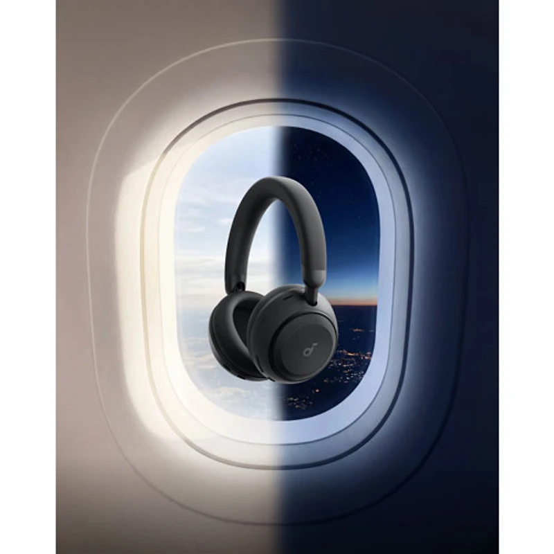 Soundcore by Anker Space 2 Over-Ear Noise Cancelling True Wireless Headphones - Black