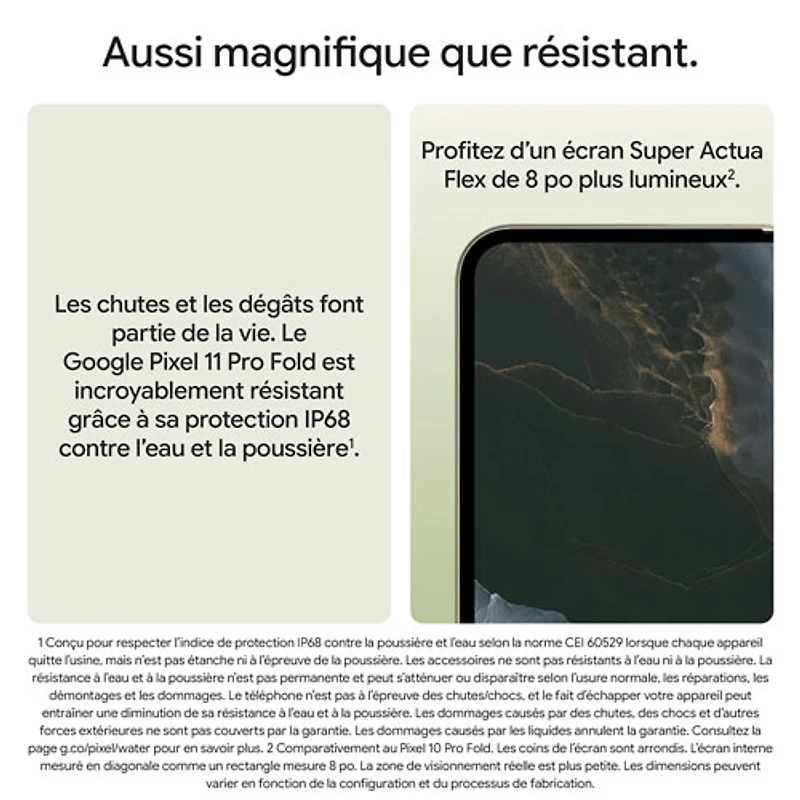 Koodo Google Pixel 11 Pro Fold 256GB - Obsidian - Select Tab Plan
