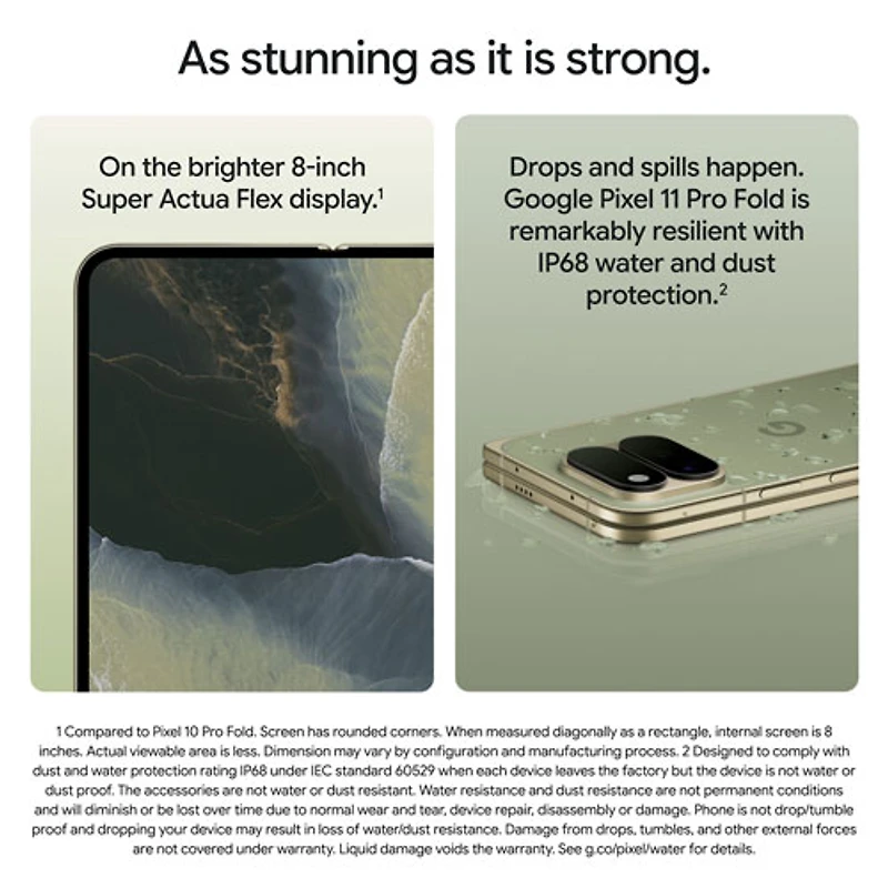 TELUS Google Pixel 11 Pro Fold 1TB - Obsidian - Monthly Financing