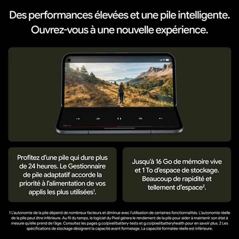 Koodo Google Pixel 11 Pro Fold 1TB - Obsidian - Select Tab Plan