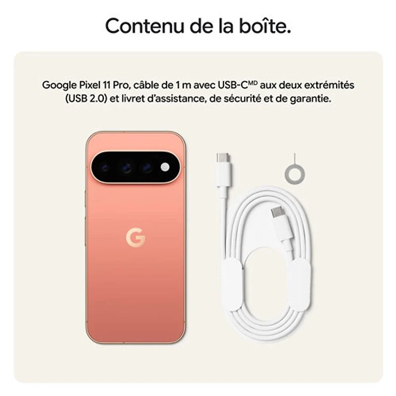 Koodo Google Pixel 11 Pro 256GB - Canyon - Select Tab Plan
