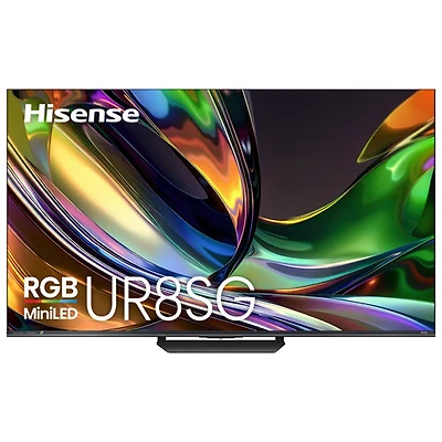 Hisense 55" UR8SG 4K UHD HDR Dolby Atmos RGB Mini-LED Android Smart TV (55UR8SG) - 2026 - Great for Movies & Gaming