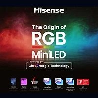 Hisense 55" UR8SG 4K UHD HDR Dolby Atmos RGB Mini-LED Android Smart TV (55UR8SG) - 2026 - Great for Movies & Gaming