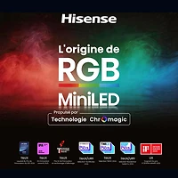 Hisense 55" UR8SG 4K UHD HDR Dolby Atmos RGB Mini-LED Android Smart TV (55UR8SG) - 2026 - Great for Movies & Gaming