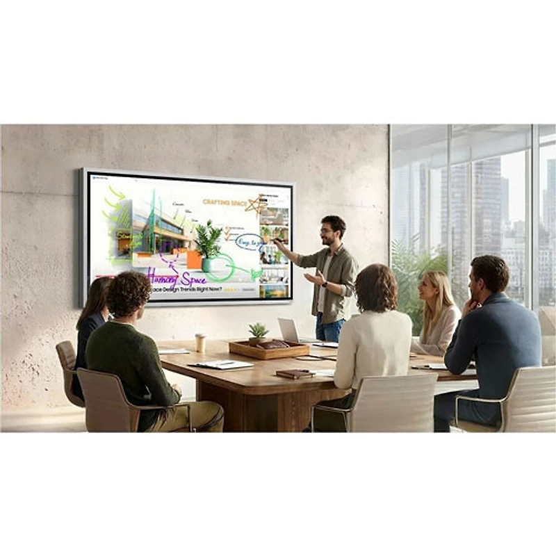 Écran interactif Samsung Flip WM65FX de 65 po 4K UHD avec système Tizen (LH65WMFWBGCXZC)