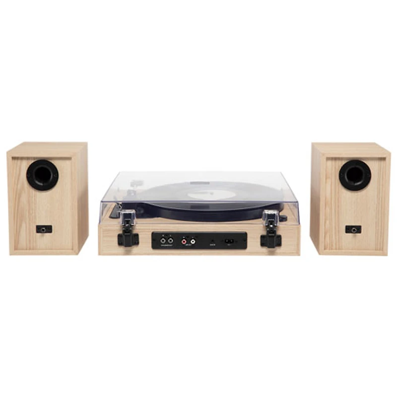 Victrola Harmony Belt Drive Turntable with Speakers - Natural
