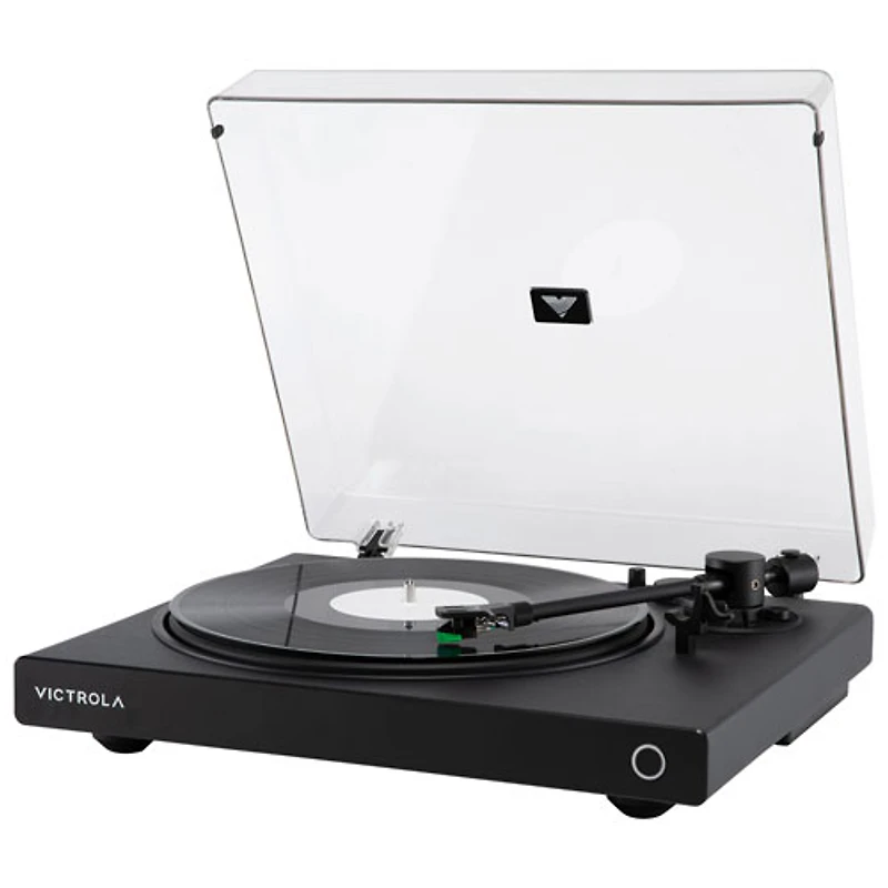 Tourne-disque Bluetooth à courroie Wave de Victrola avec Auracast - Noir