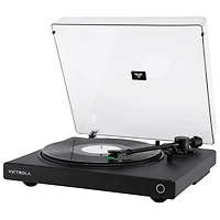 Tourne-disque Bluetooth à courroie Wave de Victrola avec Auracast - Noir