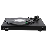 Tourne-disque Bluetooth à courroie Wave de Victrola avec Auracast - Noir