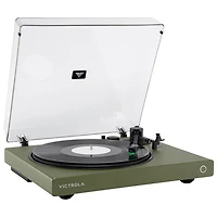 Victrola Wave Belt Drive Bluetooth Turntable with Auracast - Green
