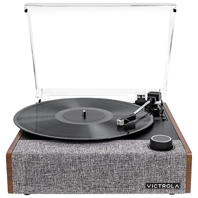 Victrola Eastwood II All-in-One Belt Drive Bluetooth Turntable - Walnut
