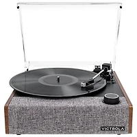 Victrola Eastwood II All-in-One Belt Drive Bluetooth Turntable - Walnut