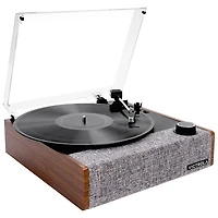 Victrola Eastwood II All-in-One Belt Drive Bluetooth Turntable - Walnut