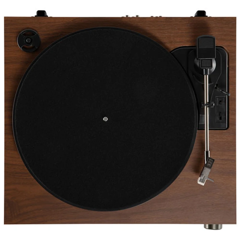 Victrola Harmony Belt Drive Turntable with Speakers - Walnut