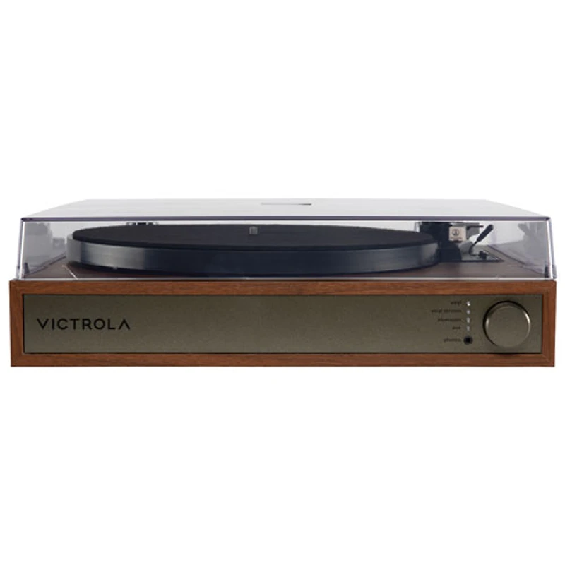 Victrola Harmony Belt Drive Turntable with Speakers - Walnut