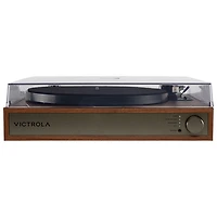 Victrola Harmony Belt Drive Turntable with Speakers - Walnut