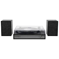 Victrola Harmony Belt Drive Turntable with Speakers - Black