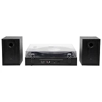 Victrola Harmony Belt Drive Turntable with Speakers - Black