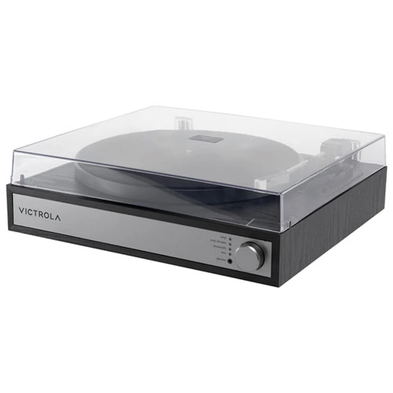 Victrola Harmony Belt Drive Turntable with Speakers - Black