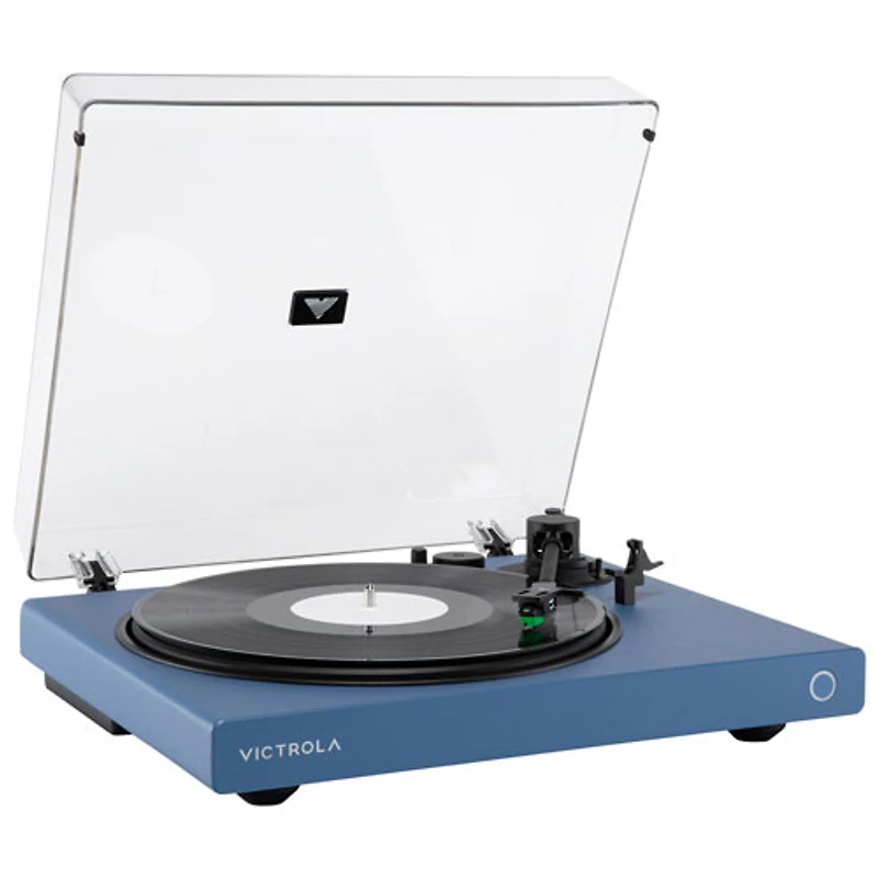 Victrola Wave Belt Drive Bluetooth Turntable with Auracast - Blue