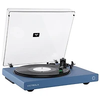 Victrola Wave Belt Drive Bluetooth Turntable with Auracast - Blue