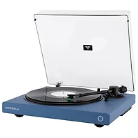 Victrola Wave Belt Drive Bluetooth Turntable with Auracast - Blue