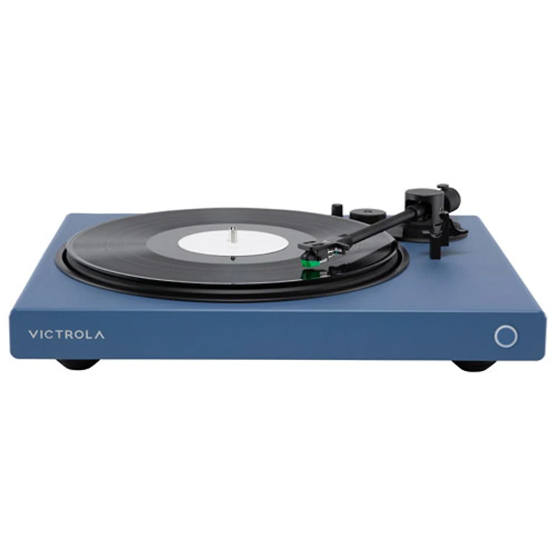 Victrola Wave Belt Drive Bluetooth Turntable with Auracast - Blue