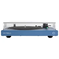 Victrola Wave Belt Drive Bluetooth Turntable with Auracast - Blue