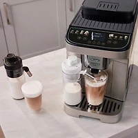 De'Longhi Magnifica Duo Fully Automatic Espresso Machine with Frother & Coffee Grinder - Silver