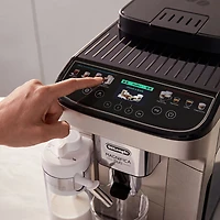 De'Longhi Magnifica Duo Fully Automatic Espresso Machine with Frother & Coffee Grinder - Silver