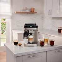 De'Longhi Magnifica Duo Fully Automatic Espresso Machine with Frother & Coffee Grinder - Silver