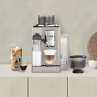 De'Longhi Rivelia Fully Automatic Espresso Machine with Frother & Coffee Grinder - Sand Beige