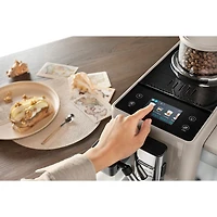 De'Longhi Rivelia Fully Automatic Espresso Machine with Frother & Coffee Grinder - Sand Beige
