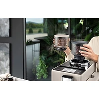 De'Longhi Rivelia Fully Automatic Espresso Machine with Frother & Coffee Grinder - Sand Beige