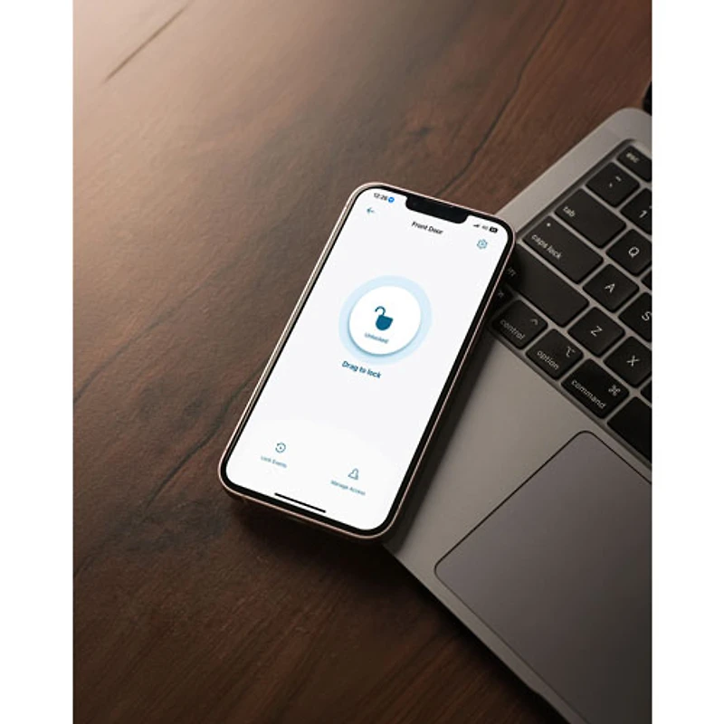 eufy C220 Fingerprint Keyless Entry Wi-Fi Bluetooth Smart Lock with Keypad & Key - Black