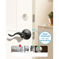 eufy C220 Fingerprint Keyless Entry Wi-Fi Bluetooth Smart Lock with Keypad & Key - Black