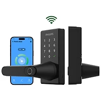 Philips 2000 Series Wi-Fi Bluetooth Smart Level Lock - Matte Black