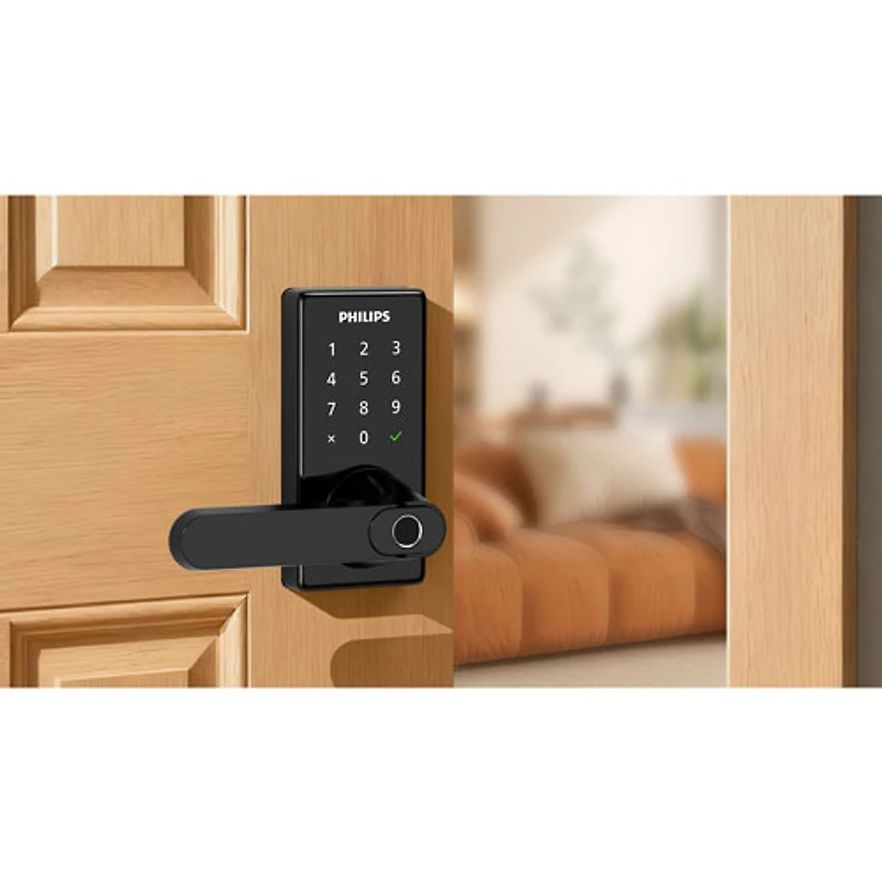 Philips 2000 Series Wi-Fi Bluetooth Smart Level Lock - Matte Black