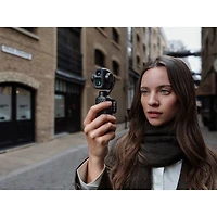 DJI Osmo Pocket 4P 3-Axis Stabilized 4K Handheld Camera with Dual Cameras & Handheld Gimbal - Black