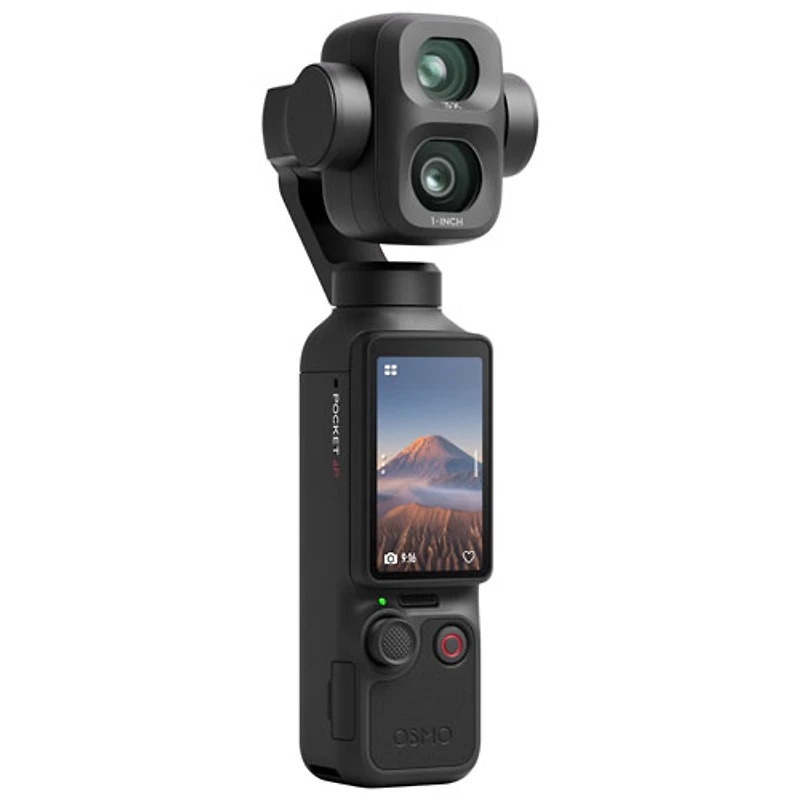 DJI Osmo Pocket 4P 3-Axis Stabilized 4K Handheld Camera with Dual Cameras & Handheld Gimbal - Black
