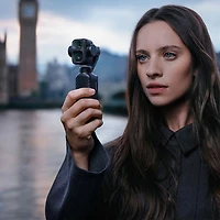 DJI Osmo Pocket 4P 3-Axis Stabilized 4K Handheld Camera with Dual Cameras & Handheld Gimbal - Black