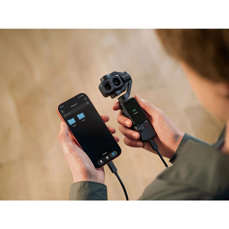 DJI Osmo Pocket 4P 3-Axis Stabilized 4K Handheld Camera with Dual Cameras & Handheld Gimbal - Black