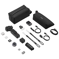 DJI Osmo Pocket 4P 3-Axis Stabilized 4K Handheld Camera with DJI Mic Mini 2, Dual Cameras & Handheld Gimbal