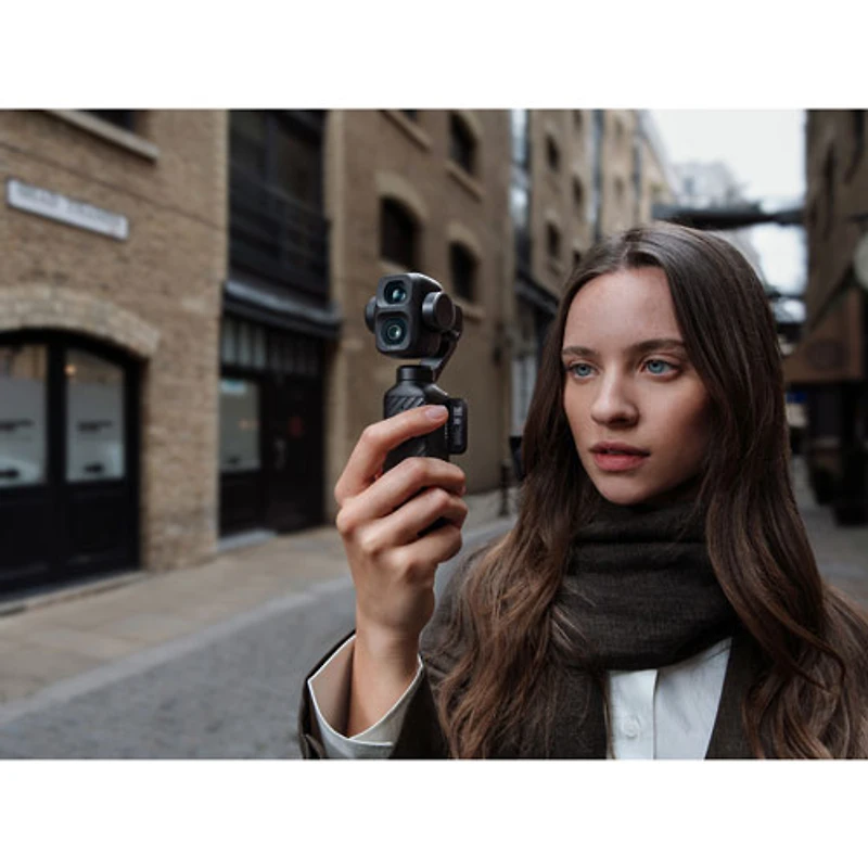 DJI Osmo Pocket 4P 3-Axis Stabilized 4K Handheld Camera with DJI Mic Mini 2, Dual Cameras & Handheld Gimbal