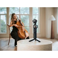 DJI Osmo Pocket 4P 3-Axis Stabilized 4K Handheld Camera with DJI Mic Mini 2, Dual Cameras & Handheld Gimbal