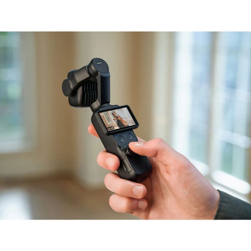 DJI Osmo Pocket 4P 3-Axis Stabilized 4K Handheld Camera with DJI Mic Mini 2, Dual Cameras & Handheld Gimbal