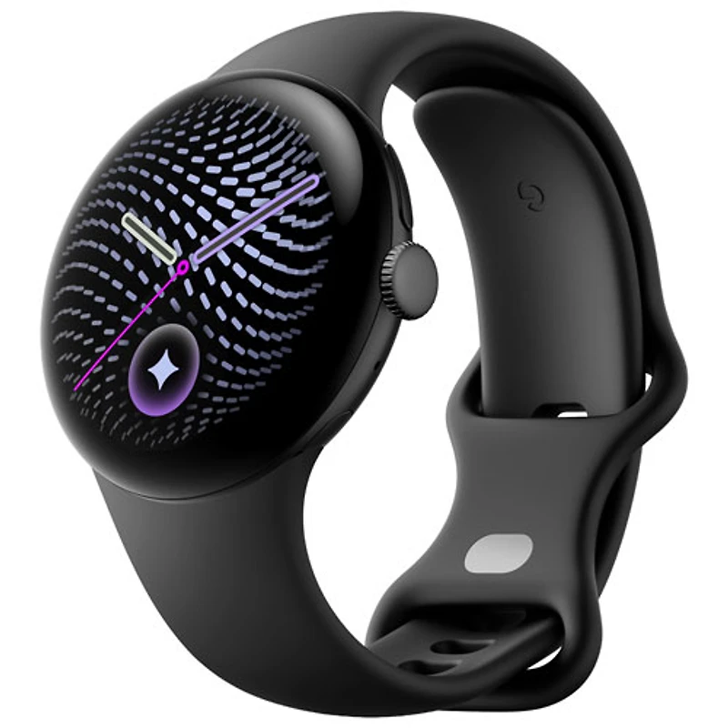 Montre Google Pixel Watch 5 LTE de mm avec boîtier en aluminium noir mat