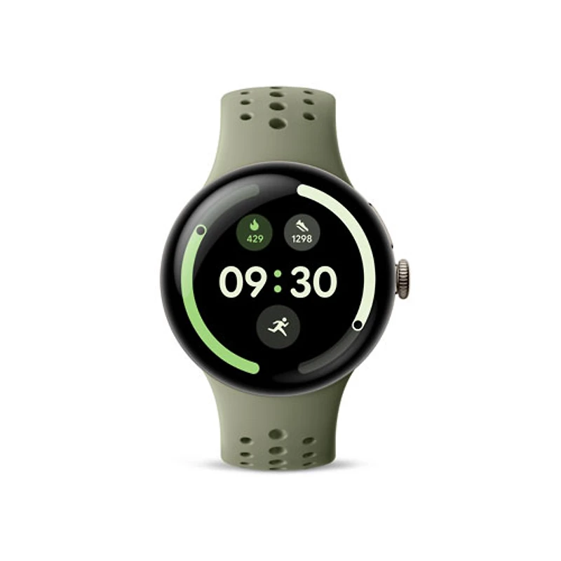 Google Pixel Watch 5 41mm with Satin Pyrite Aluminum Case